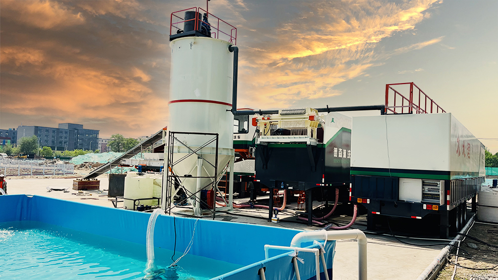 移動式土壤淋洗修復一體機——德森淋洗車 移動式土壤淋洗修復一體機——德森淋洗車