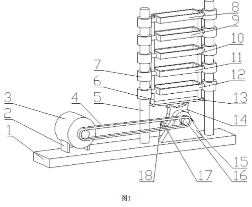 土壤粒徑分級篩分裝置的結構示意圖