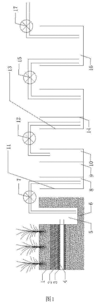 農田污染土壤修復治理的循環淋洗系統的框架示意圖