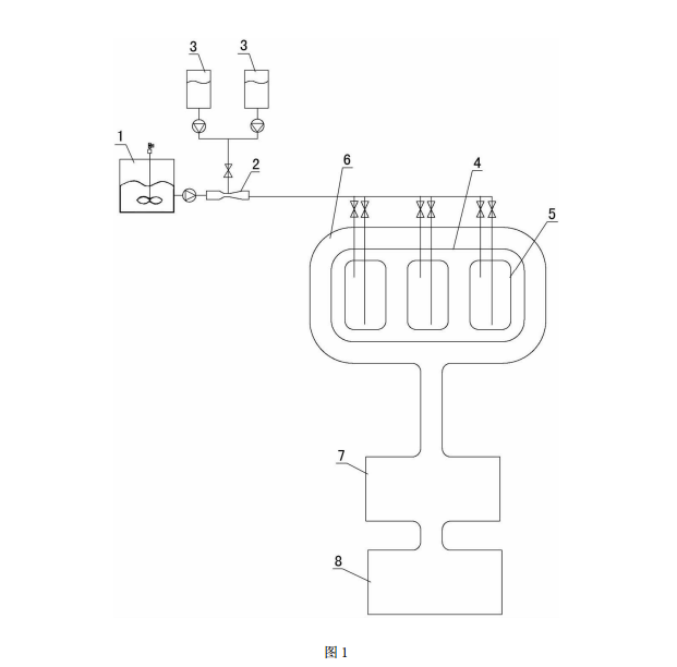 土壤淋洗泥漿的高效脫水系統的示意圖